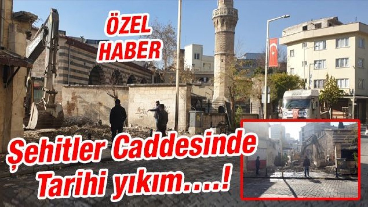 Şehitler Caddesinde Tarihi yıkım….!