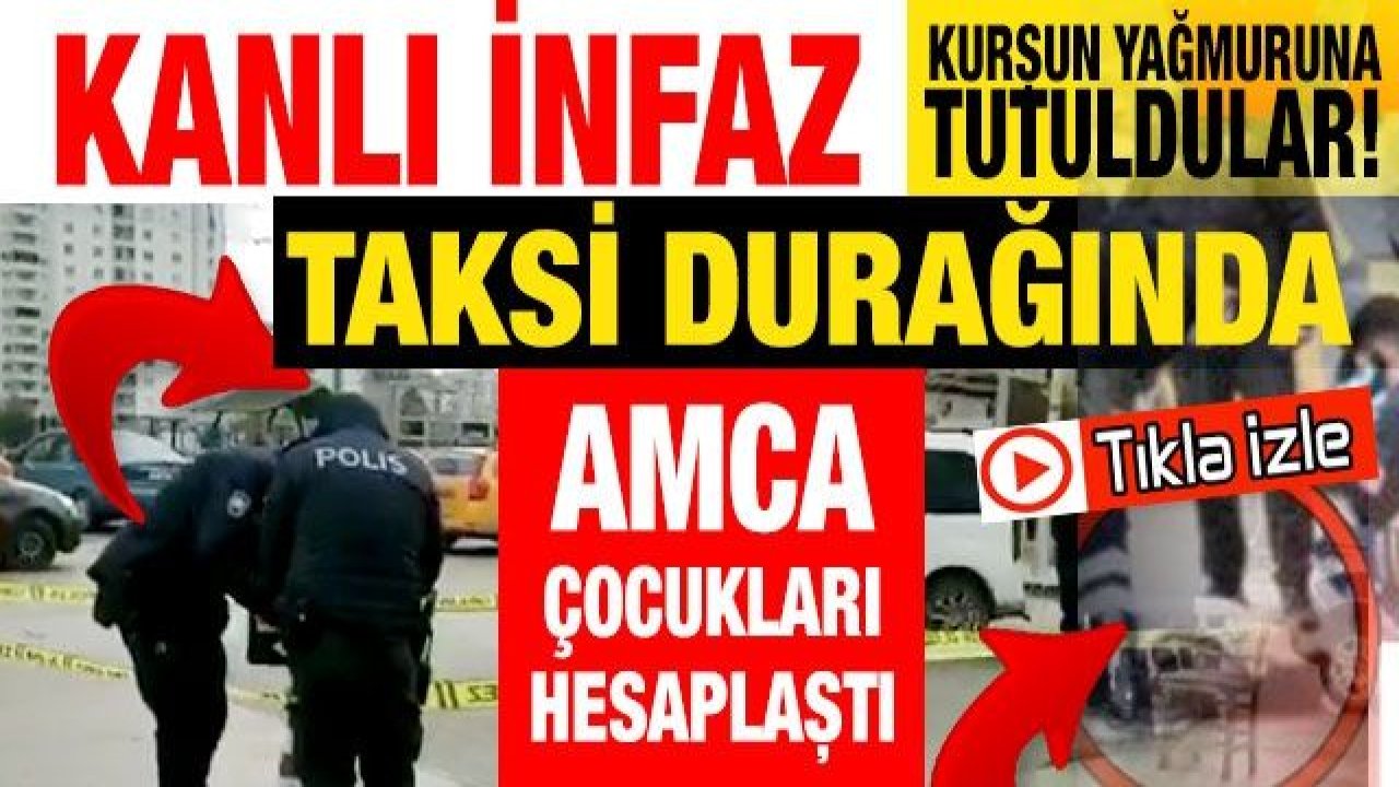 Son dakika... Video İzle...Gaziantep'te taksi durağı önünde kanlı infaz ! Kanlı hesaplaşma! Amca çocukları hesaplaştı! Ölü ve Yaralılar var! 14 yaşındaki çocuğunun gözü önünde öldürüldü! Şok cinayet!