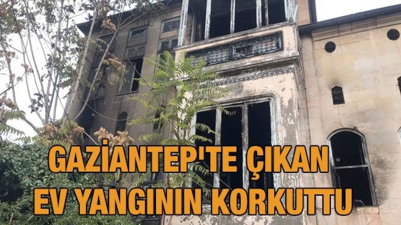 Gaziantep'te bir evde çıkan yangında 2'si itfaiye eri 3 kişi dumandan etkilendi.