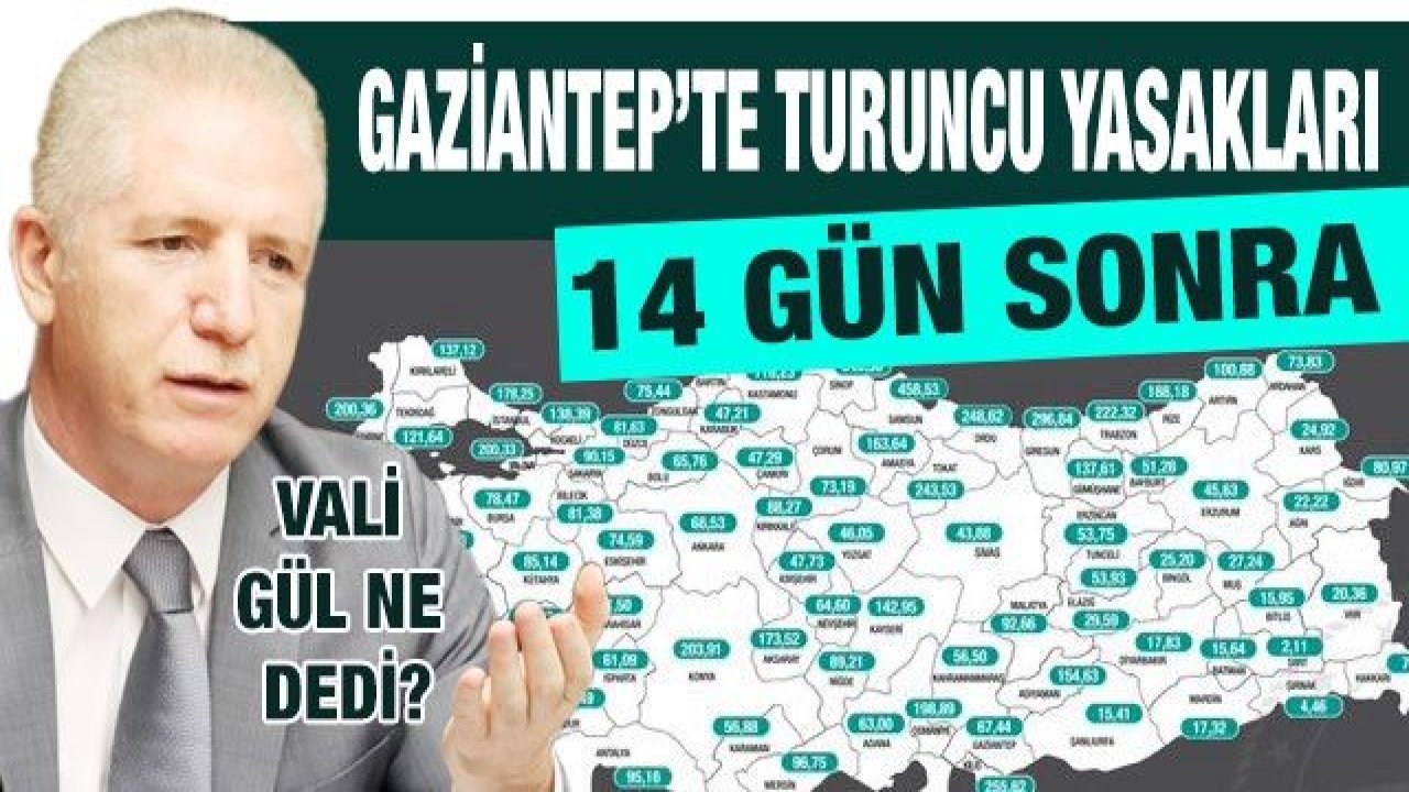 Gaziantep’te Turuncu yasakları 14 gün sonra