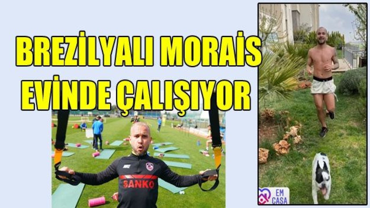 Junior Morais evinde çalışıyor