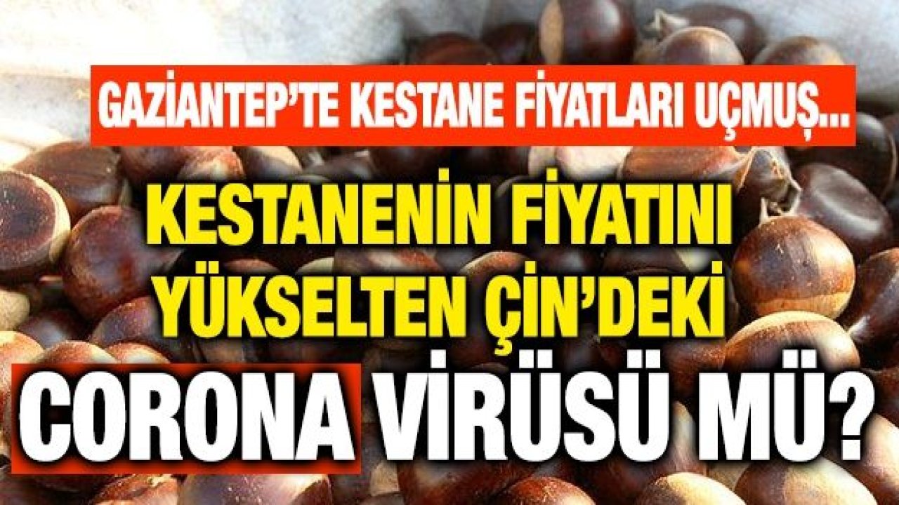 Kestanenin fiyatını yükselten Çin’deki Corona virüsü mü?