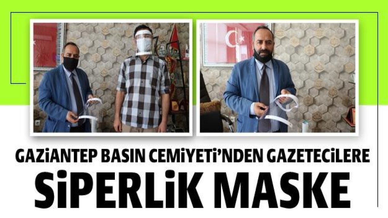 GBC'den gazetecilere siperlik maske