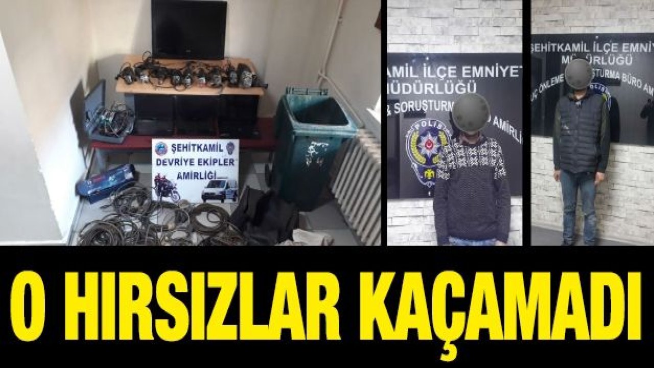 Hırsızlık yapan şahıslar yakalandı