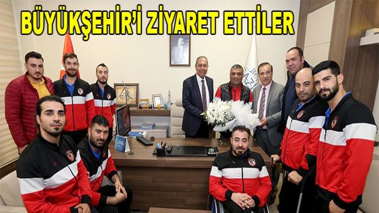 Engelli basketçilerden Büyükşehir'e ziyaret