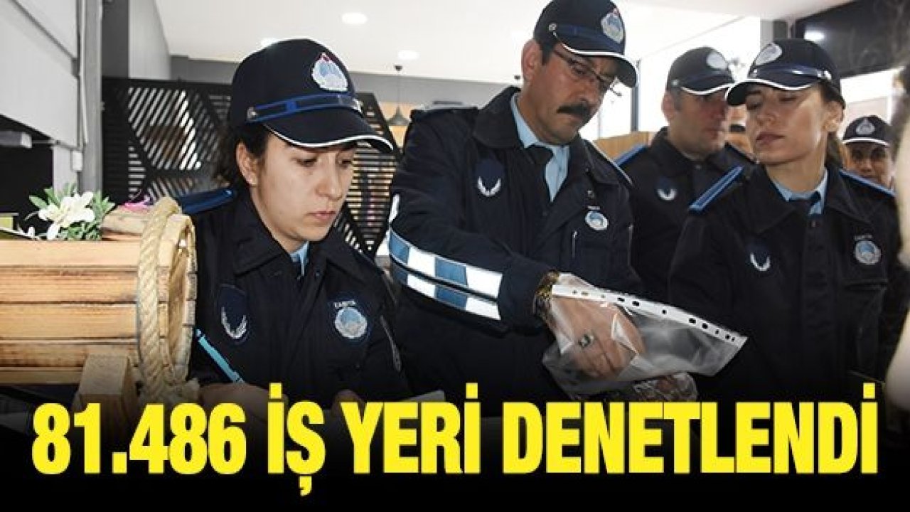 ŞAHİNBEY ZABITASI 2019 YILINDA 81.486 İŞ YERİNİ DENETLEDİ