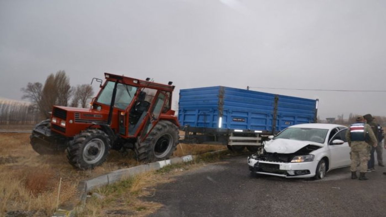 Trafik kazası 2'si Çocuk 5 yaralı