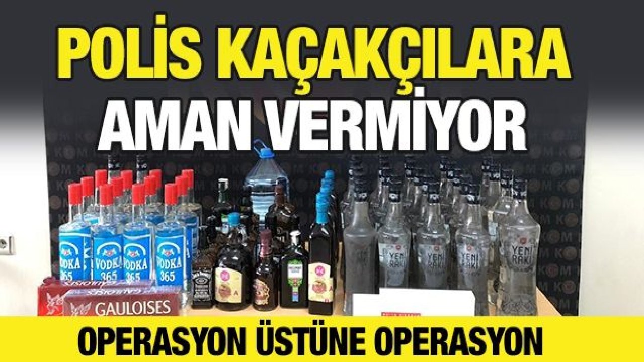 Polis kaçakçılara aman vermiyor