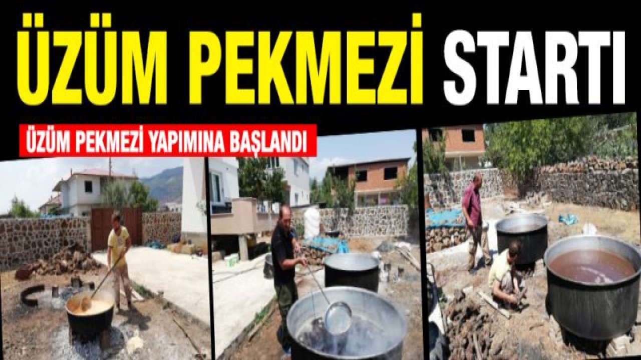 Üzüm pekmezi yapımına başlandı