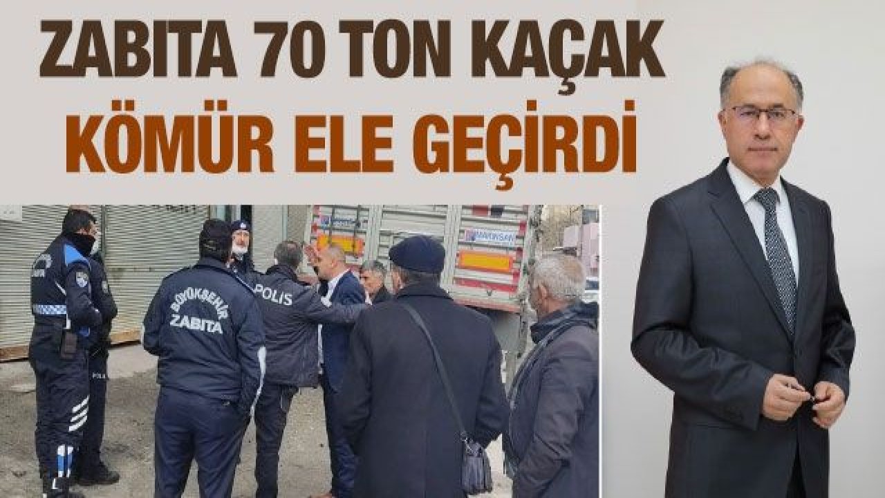 Zabıta 70 Ton Kaçak Kömür Ele Geçirdi