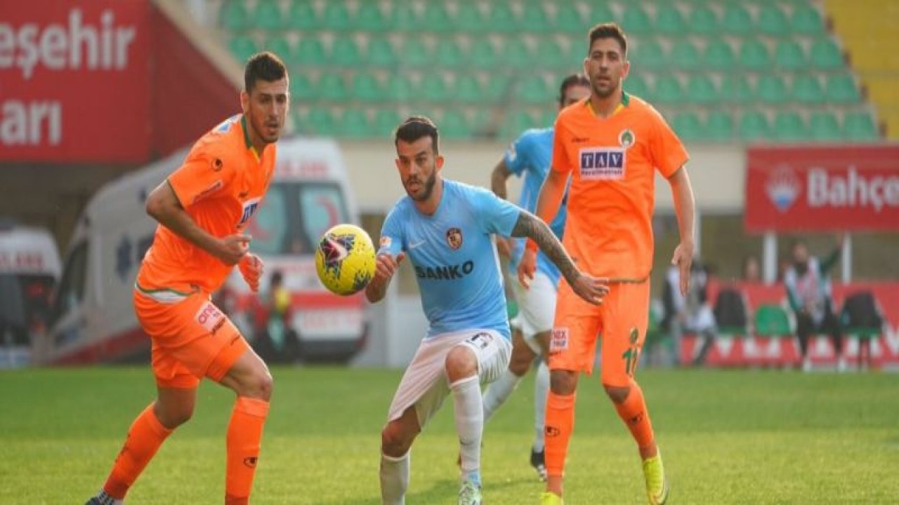 GAZİANTEP FK, ALANYA'DA 1-0 KAYBETTİ