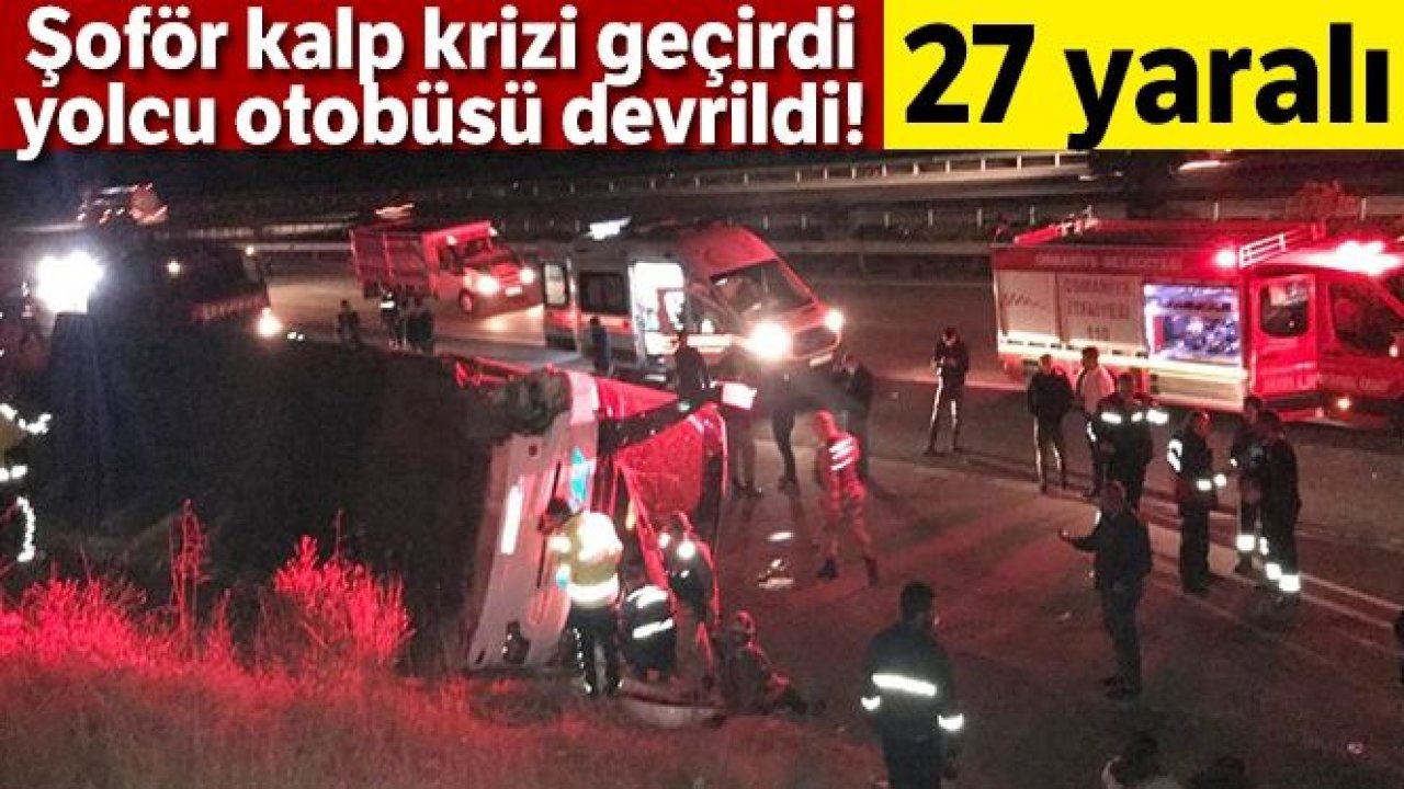 Gaziantep'ten İzmir'e giden otobüs kaza yaptı