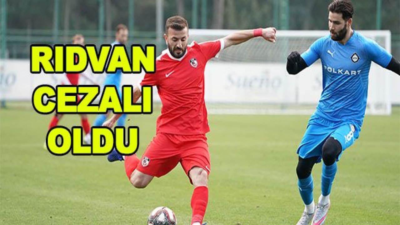 Rıdvan Şimşek cezalı duruma düştü