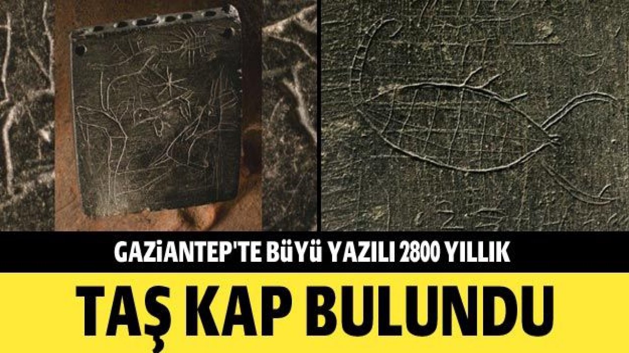 Gaziantep'te büyü yazılı 2800 yıllık taş kap bulundu