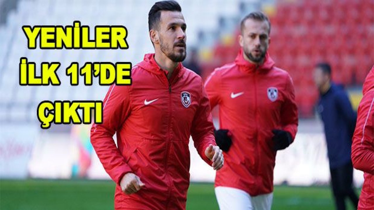 Yeniler ilk 11'de çıktı