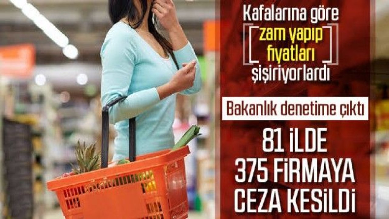 81 ilde fahiş fiyat denetimi