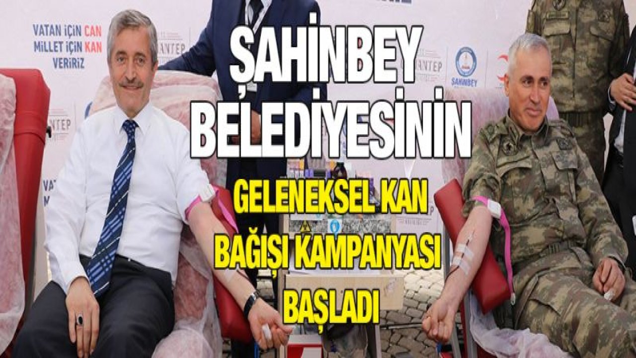 Şahinbey Belediyesi'nin rekor kan bağışına ödül