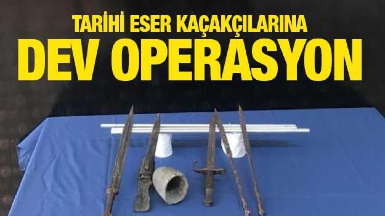 Tarihi eser kaçakçılarına operasyon