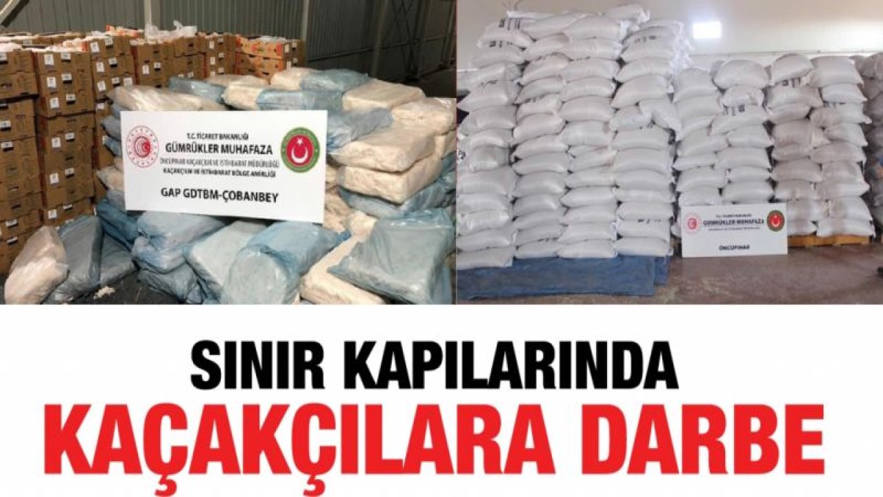 Sınır kapılarında kaçakçılara darbe