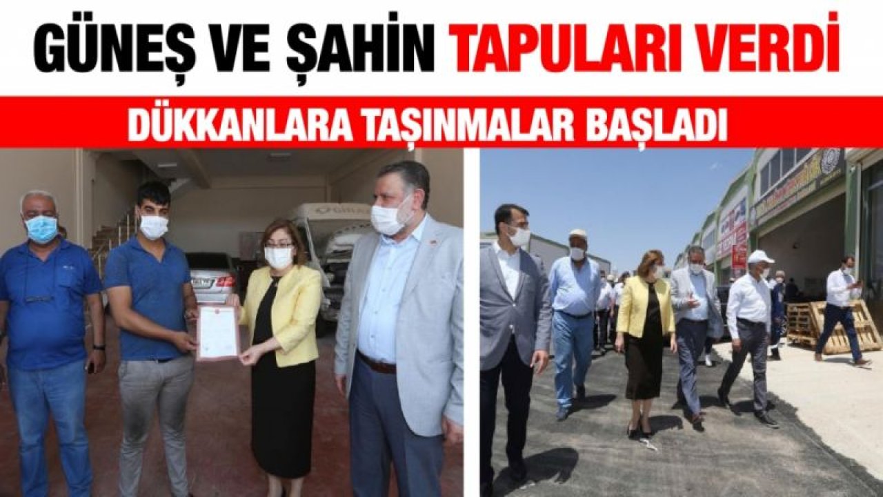 Güneş ve Şahin tapuları verdi