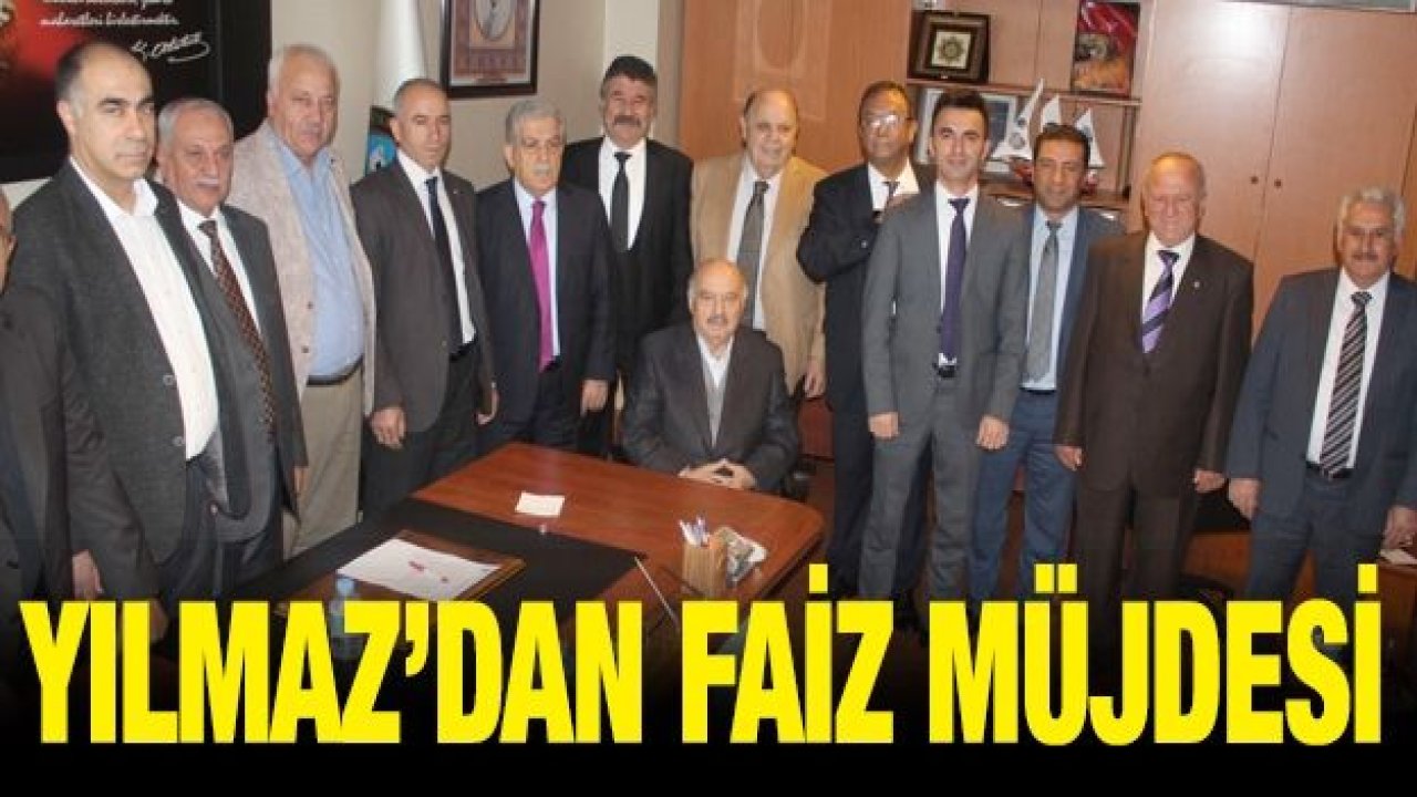 Yılmaz’dan faiz müjdesi