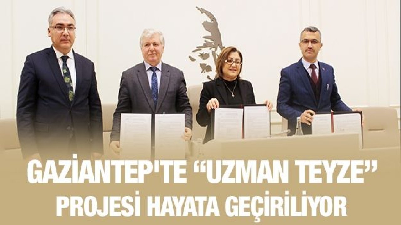 Gaziantep'te “Uzman Teyze” projesi hayata geçiriliyor