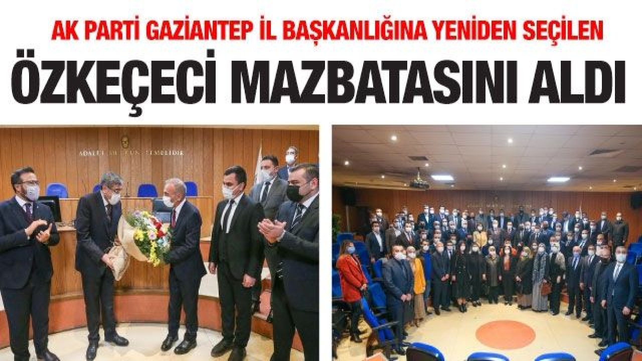 Başkan Özkeçeci mazbatasını aldı