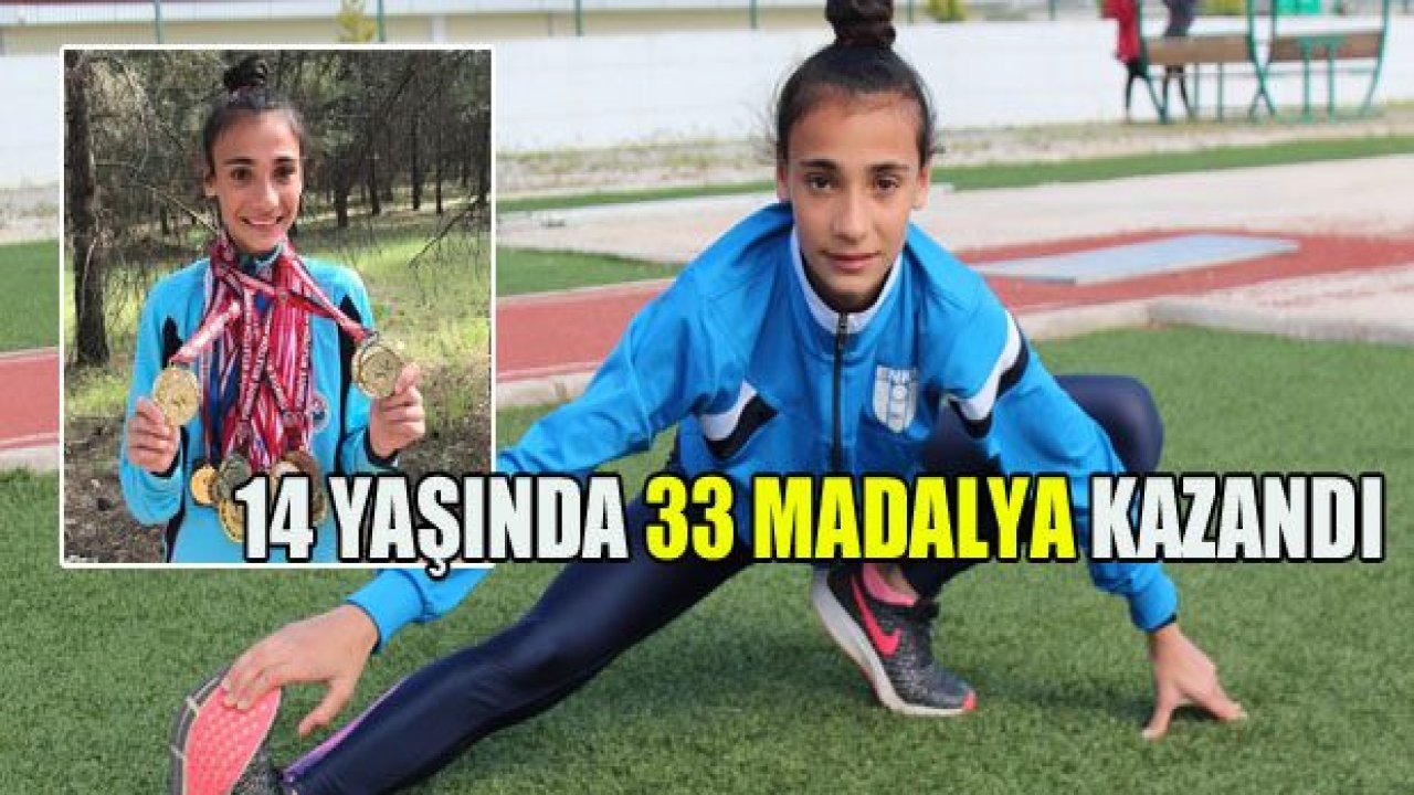 14 yaşında 33 tane madalya kazandı