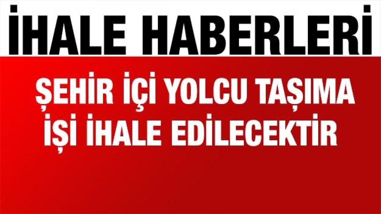 Kayseri Havalimanı - Şehir içi yolcu taşıma işi ihale edilecek