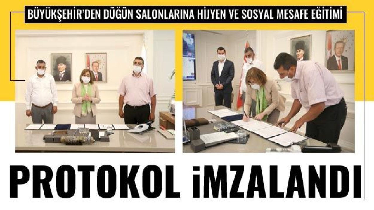 BÜYÜKŞEHİR'DEN DÜĞÜN SALONLARINA HİJYEN VE SOSYAL MESAFE EĞİTİMİ