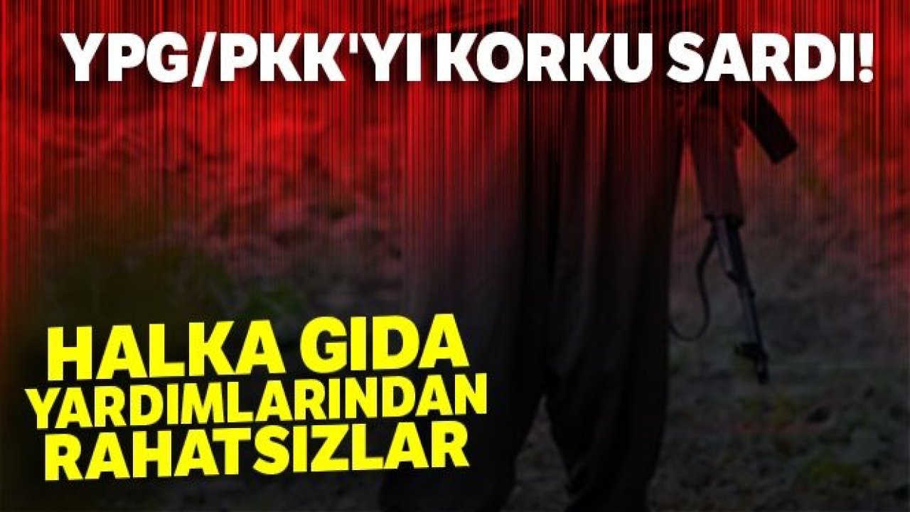 Terör Örgütü PKK/YPG gıda yardımlarından rahatsız