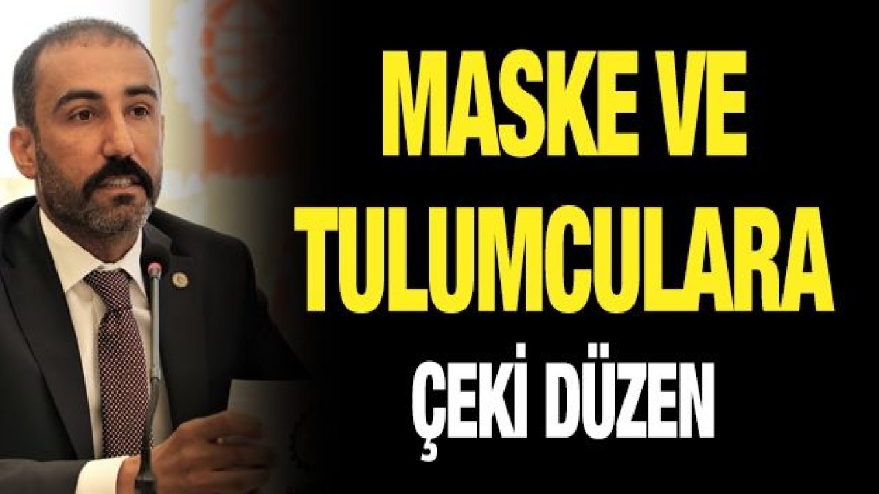 Maske ve tulumculara çeki düzen