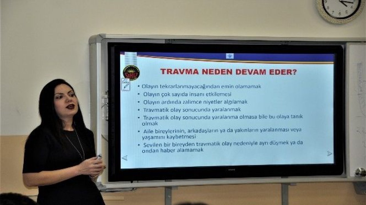 GKV'de travma geçirmiş çocuklarla iletişim semineri