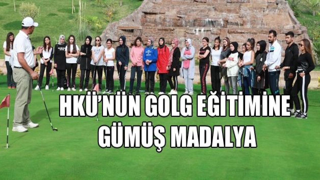 HKÜ’nün golf eğitmenine gümüş madalya