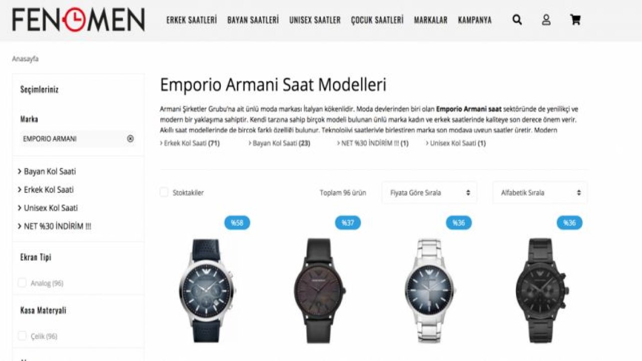 Emporio Armani Saat Çeşitleri