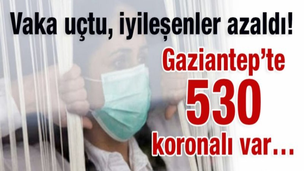 Vaka uçtu, iyileşenler azaldı!  Gaziantep’te 530 koronalı var…