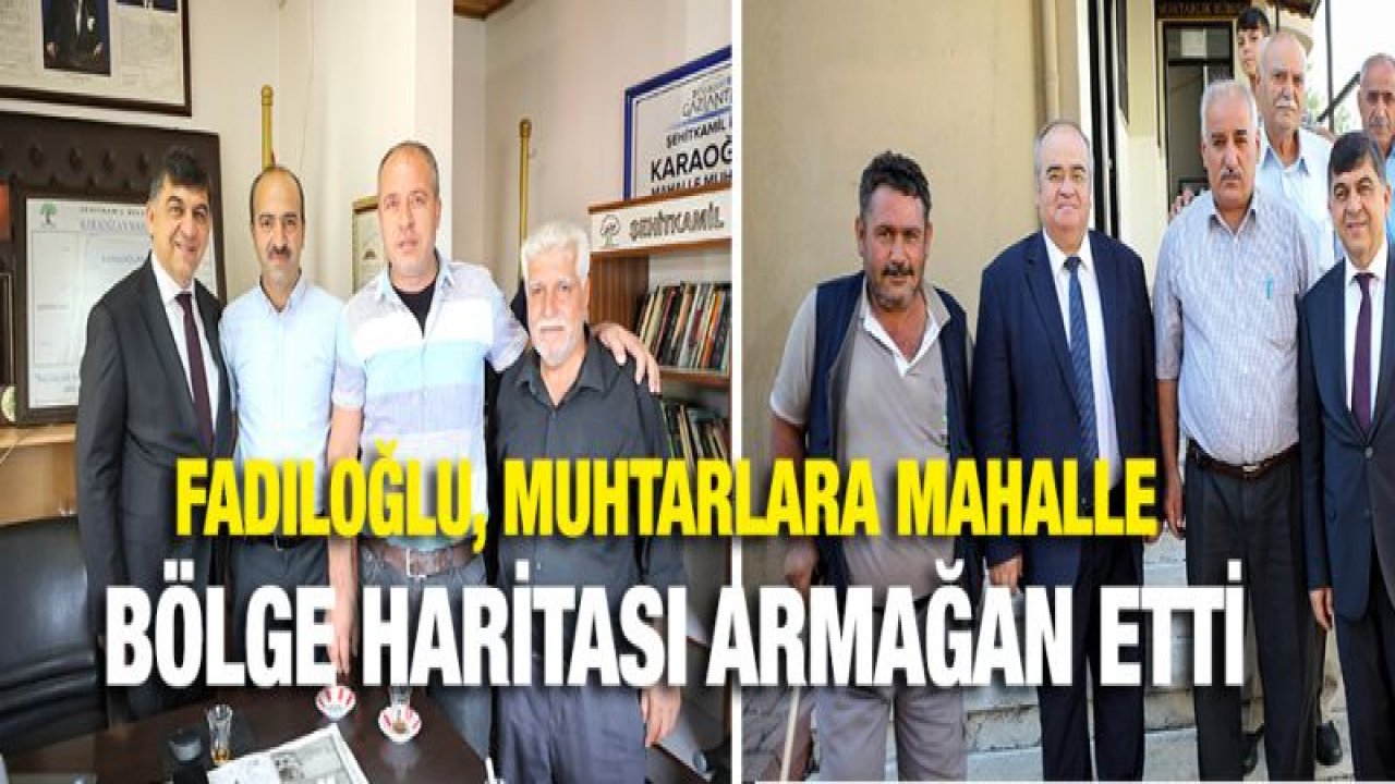 Başkan Fadıloğlu, 9 mahalle muhtarını ziyaret etti