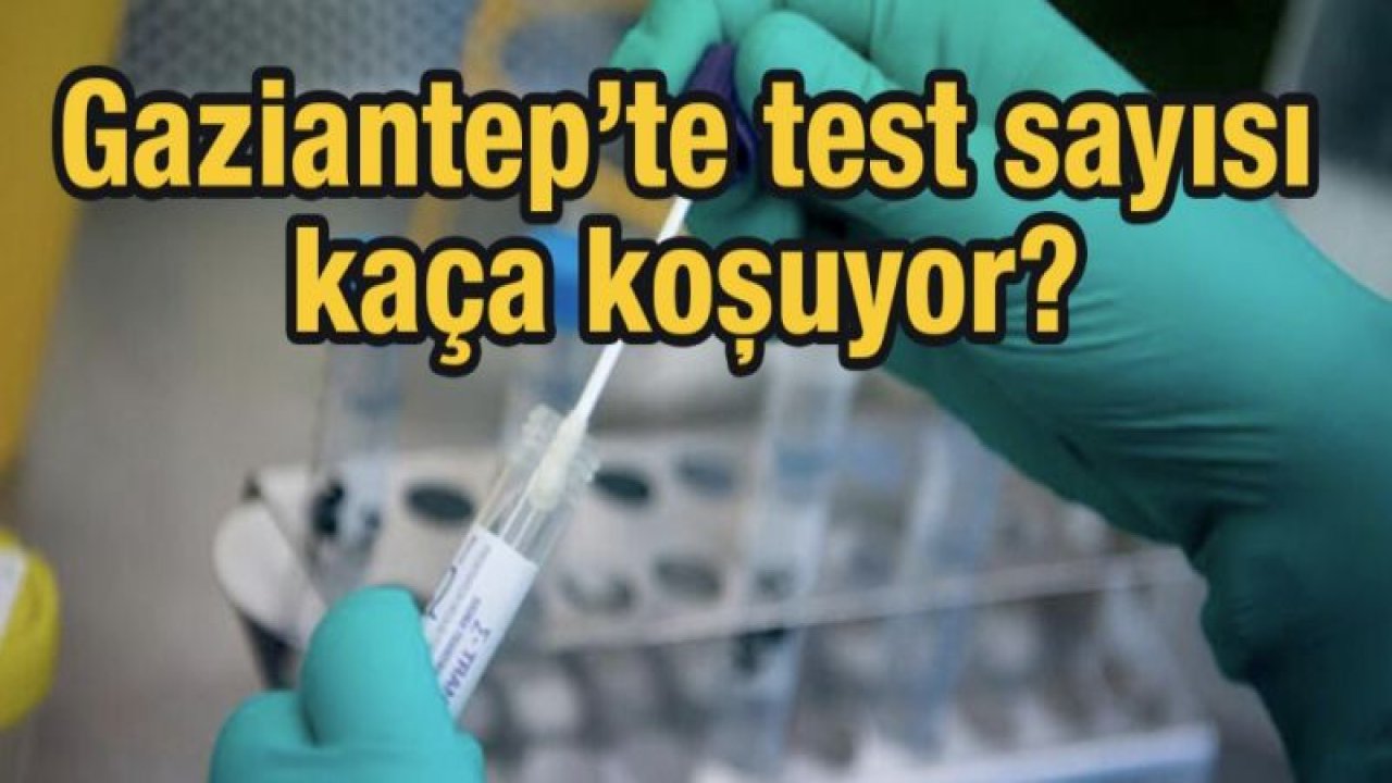 Gaziantep’te test sayısı kaça koşuyor?