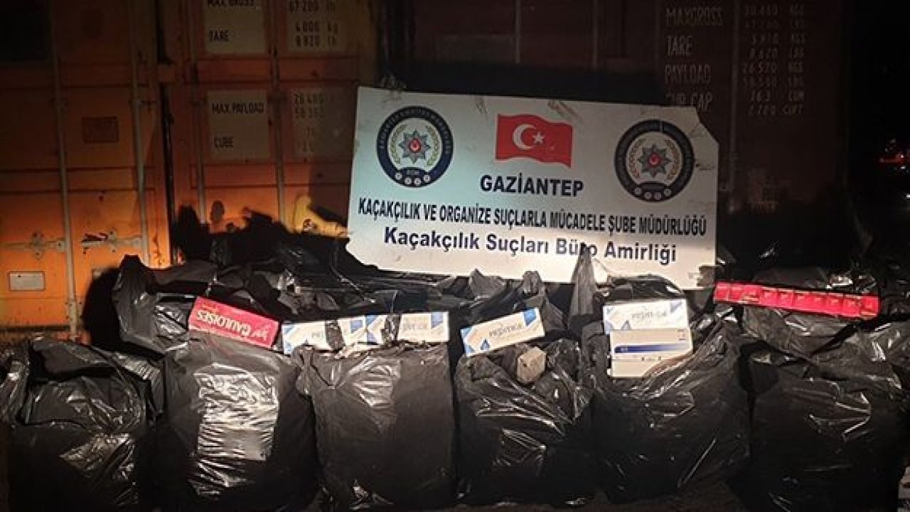 13 bin 232 paket gümrük kaçağı sigara ele geçirildi: 1 gözaltı