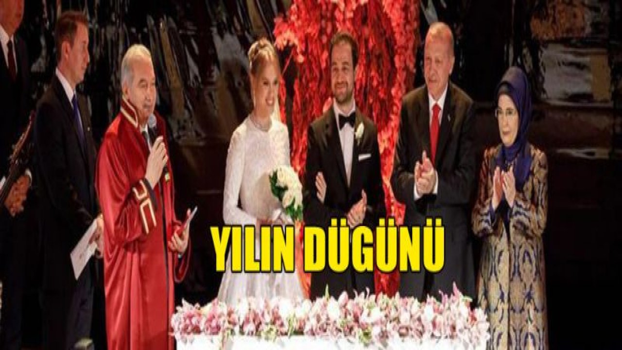 Yılın düğünü gerçekleşti Ömür boyu mutluluklar!