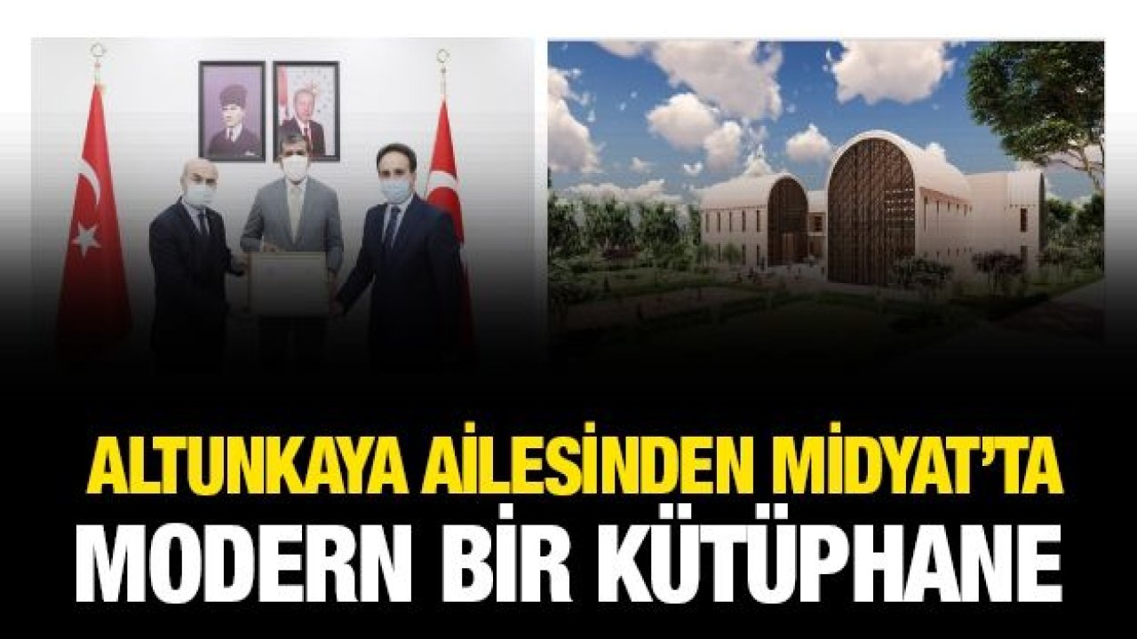 Altunkaya ailesinden Midyat’ta modern bir kütüphane