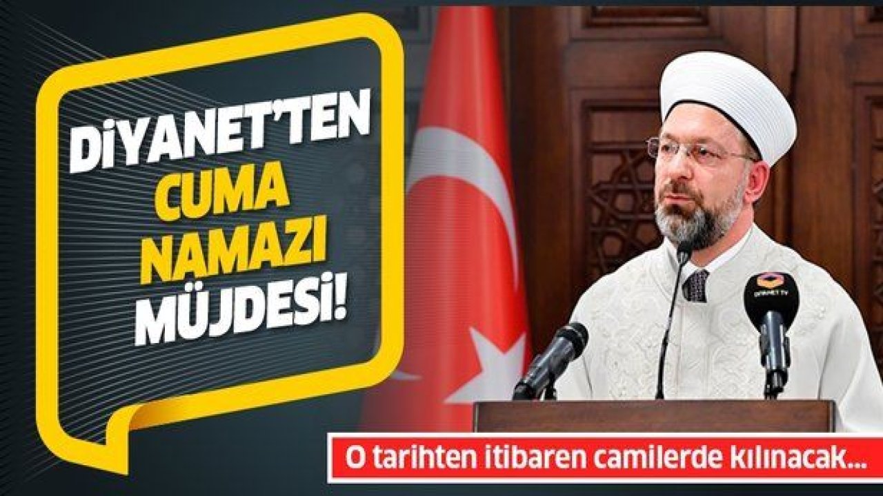 Diyanet'ten cuma namazı müjdesi!