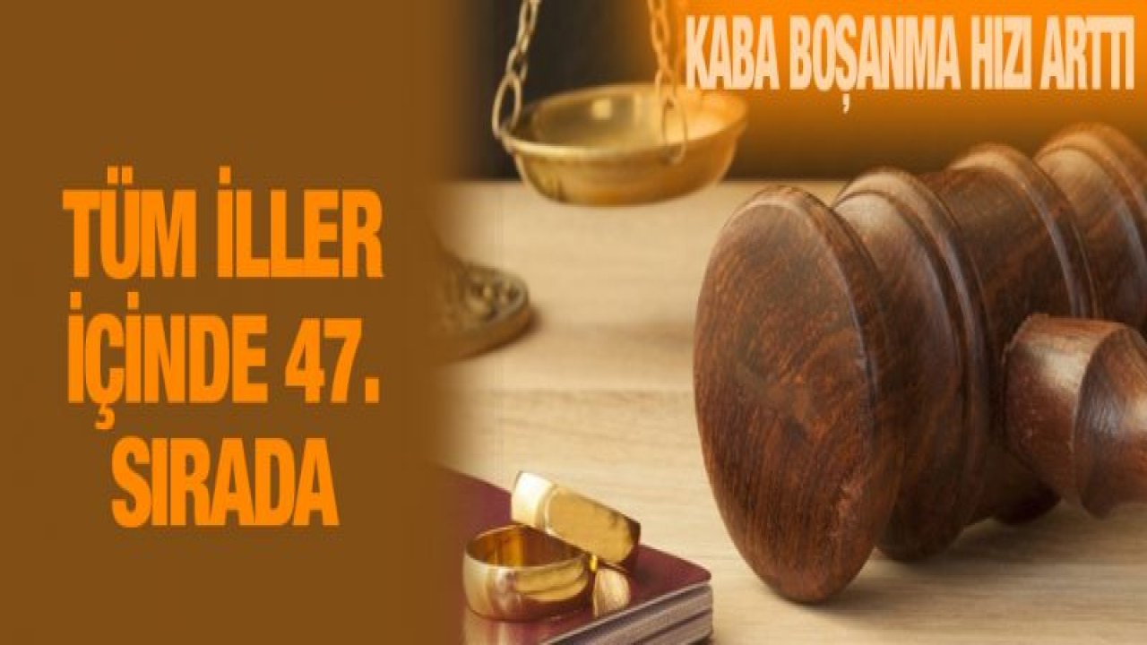 Gazinatep 47. sırada! Boşanmalar hız kesmiyor