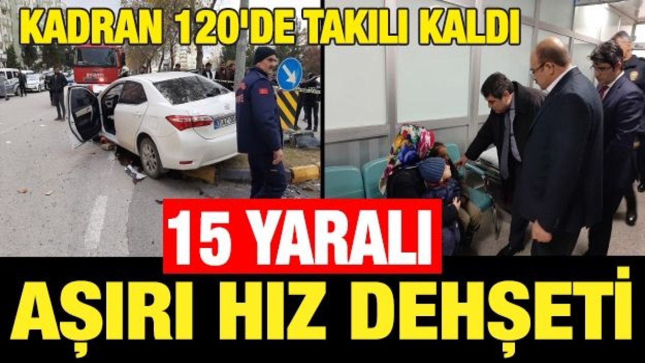 Gaziantep'te aşırı hız dehşeti: 15 yaralı