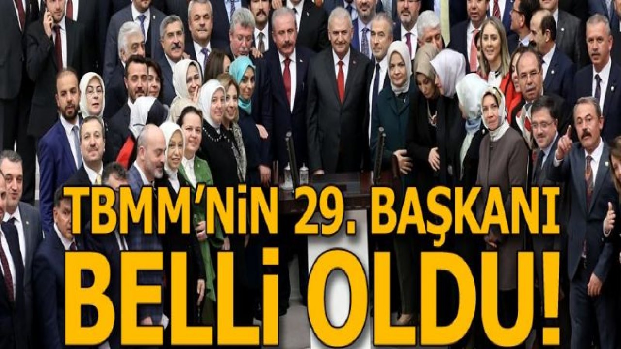 TBMM'nin 29. Başkanı belli oldu