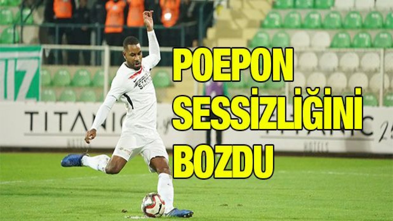 Rydell Poepon sessizliğini bozdu