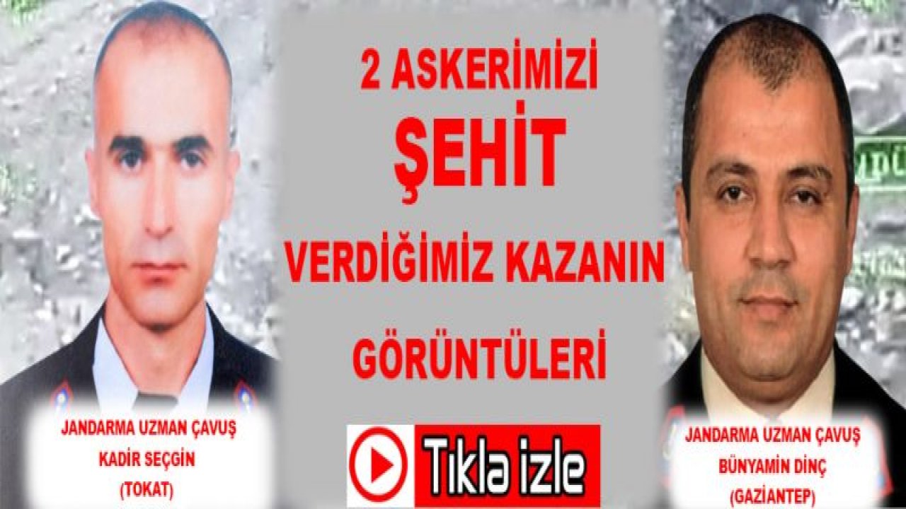 İki Askerimizin Şehit Düştüğü Kazanın Görüntüleri