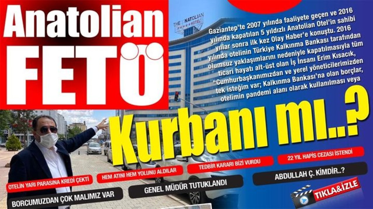 Anatolian Otel'in Sahibi Erim Kısacık Neler Dedi?Anatolian Otel'e Ne Olacak?Anatolian FETÖ Kurbanı mı..?Gaziantep Anatolian Oteli Kimler Yaktı? Video İzle