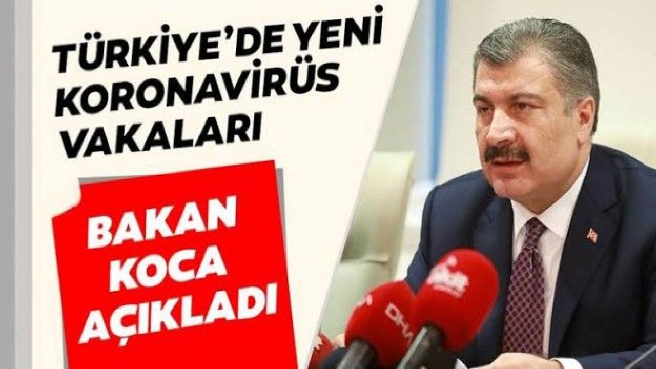 Sağlık Bakanı Fahrettin Koca, günlük korona virüs tablosunu paylaştı!