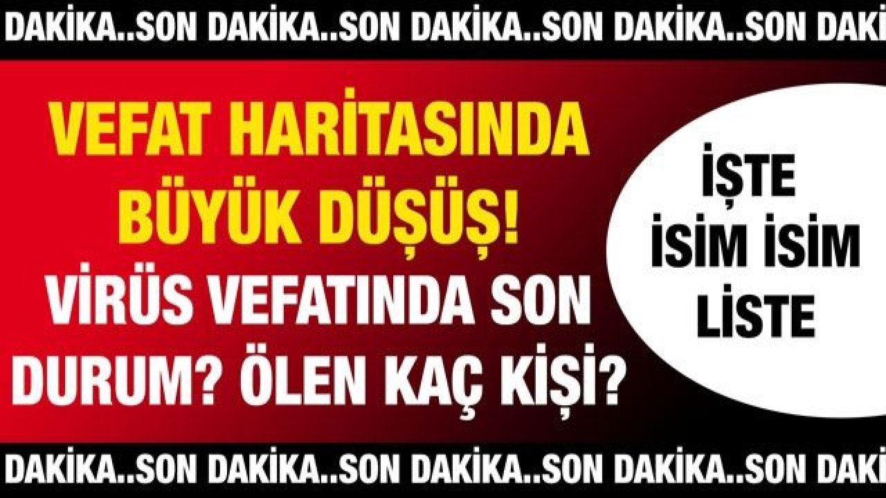 Son dakika...Gaziantep'te Vefat haritasında büyük düşüş! Gaziantep'te Virüs vefatında son durum? Gaziantep'te 04.01.2021 (Pazartesi)Ölen kaç kişi? İşte Gaziantep'te günün defin listesi...